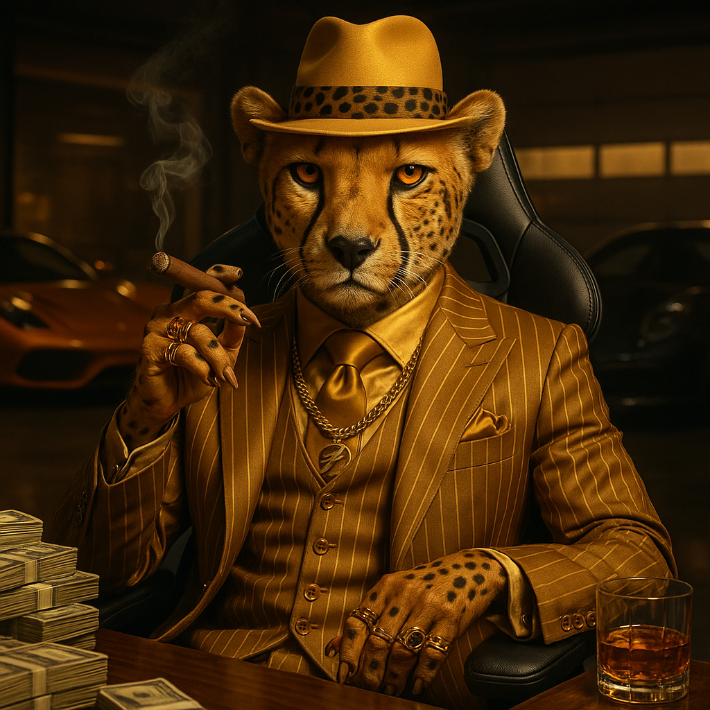 Affiche Guépard Gangster - Portrait