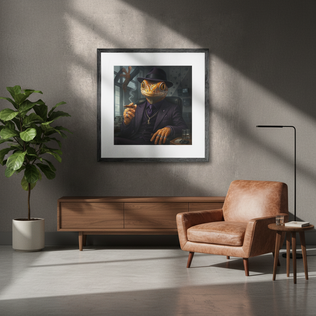Décoration Murale Gecko Gangster
