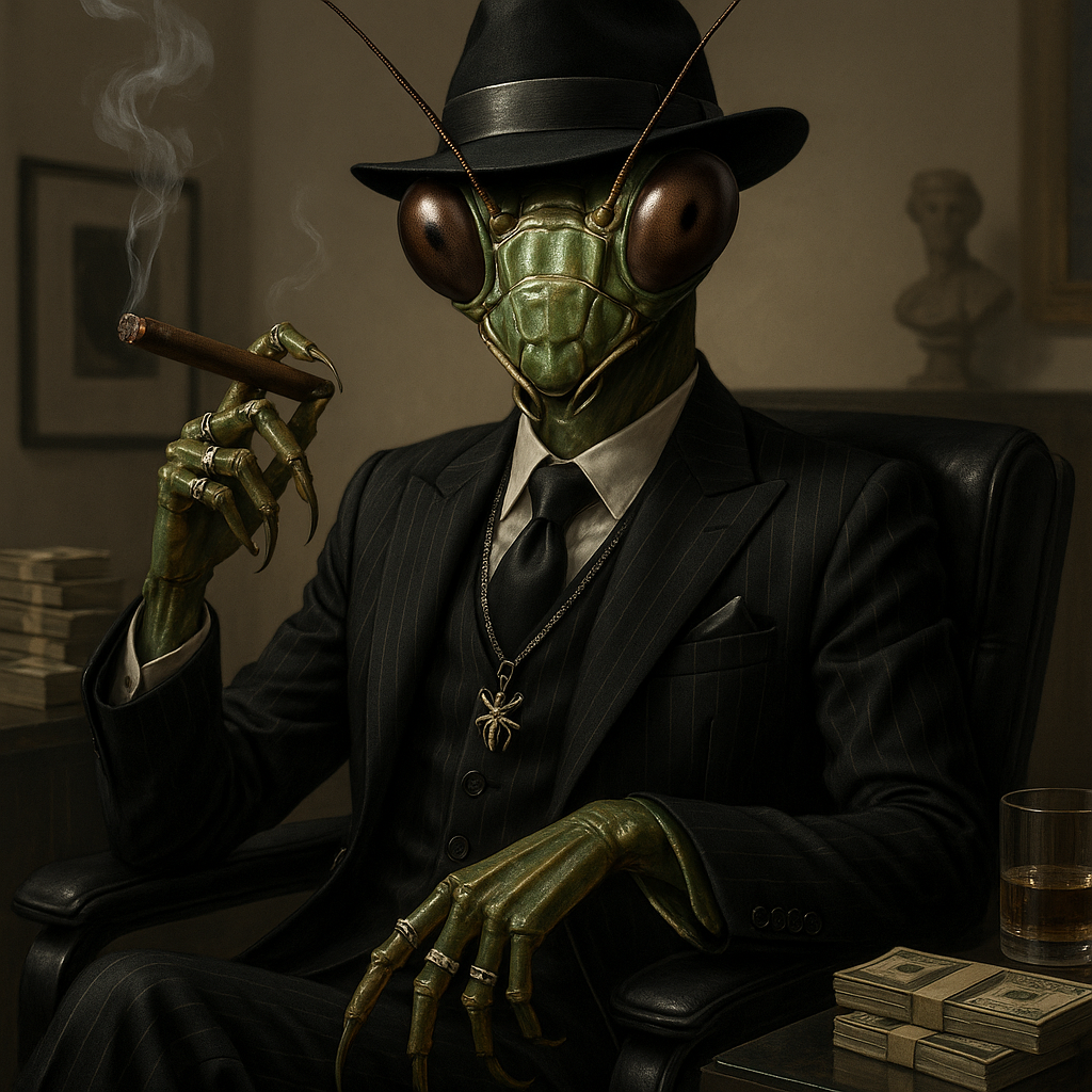 Affiche Mante Religieuse Gangster - Portrait