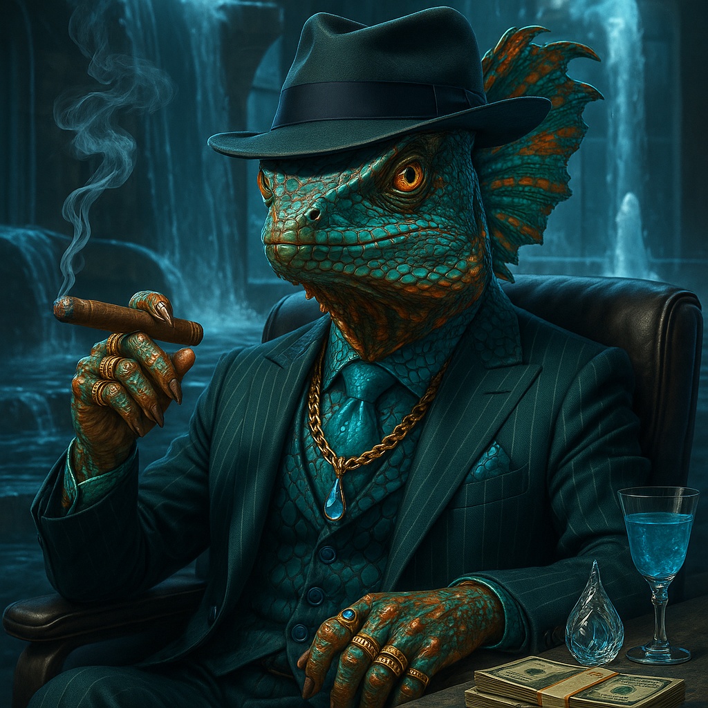 Affiche Basilic Gangster - Portrait