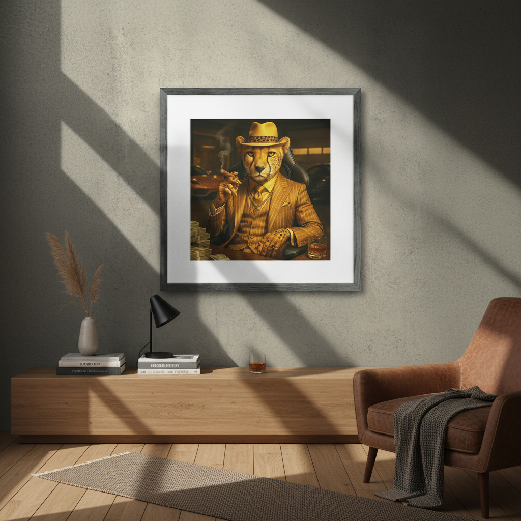 Décoration Murale Guépard Gangster