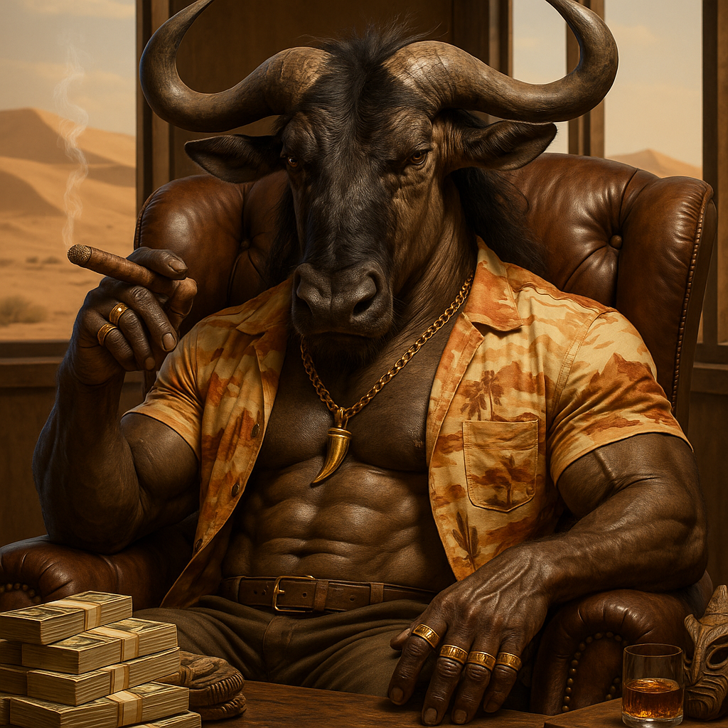 Affiche Gnou Gangster - Portrait