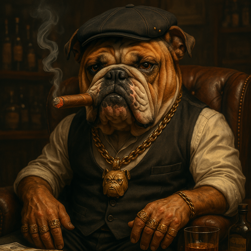 Affiche Bulldog Gangster - Portrait