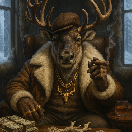 Affiche Caribou Gangster - Portrait