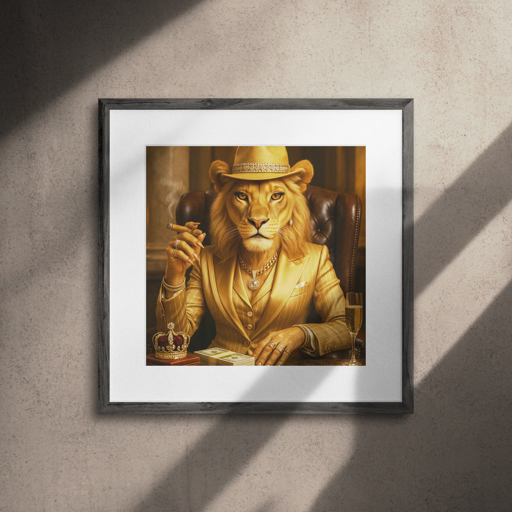 Détail Affiche Lionne Gangster