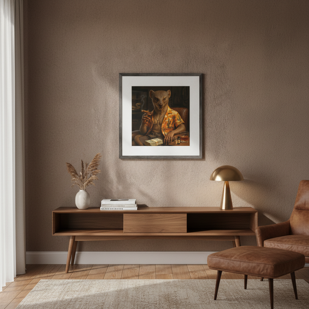 Décoration Murale Mangouste Gangster