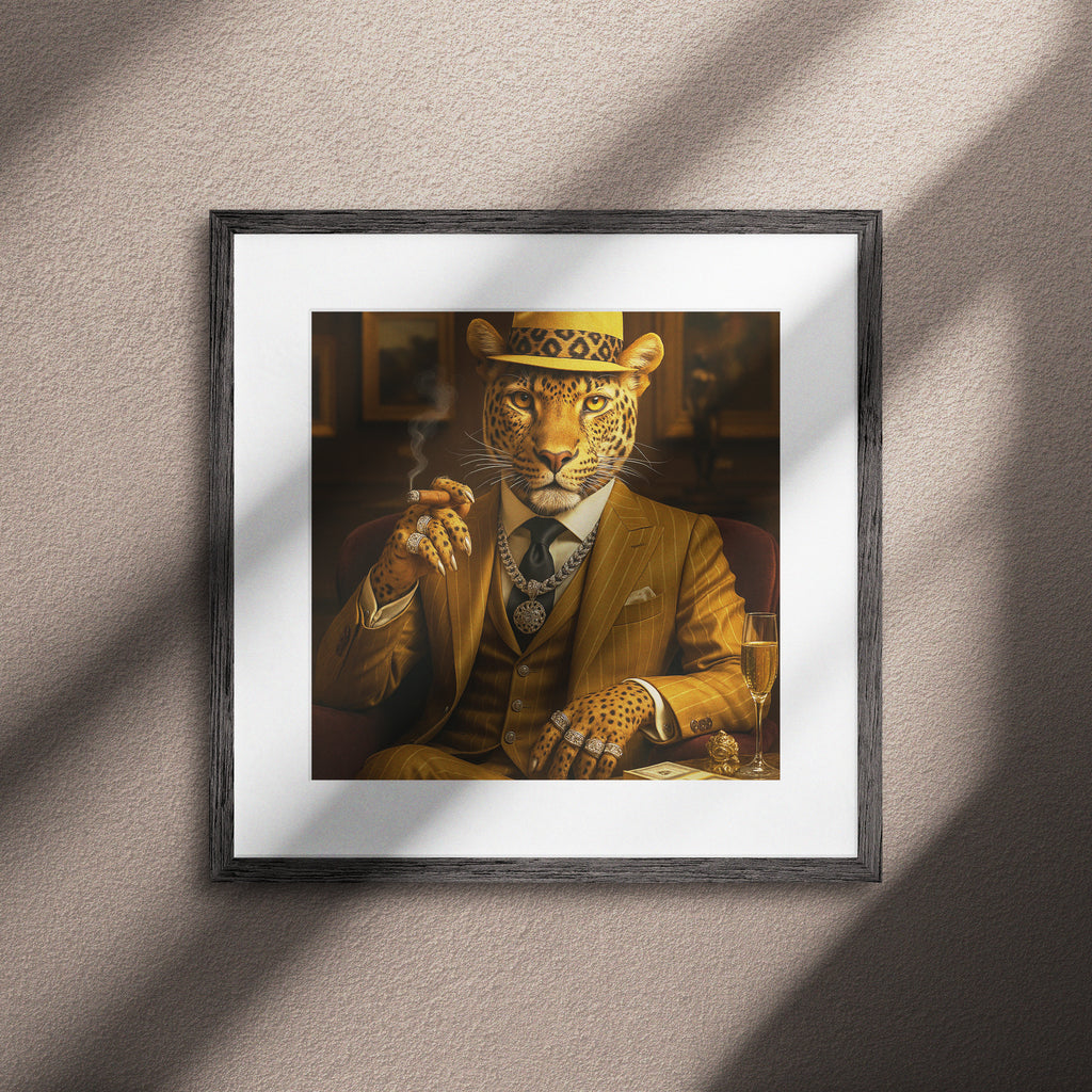 Détail Affiche Léopard Gangster