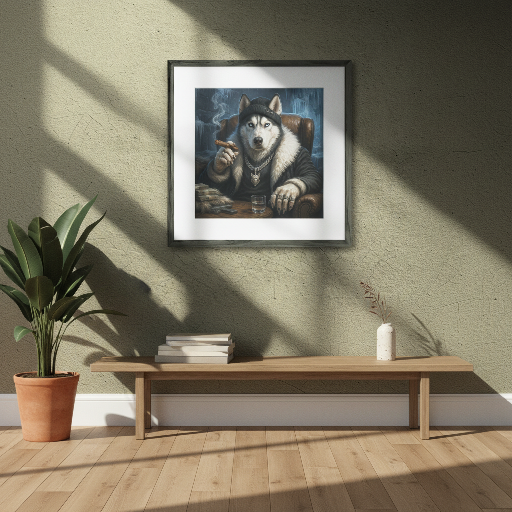 Décoration Murale Husky Gangster